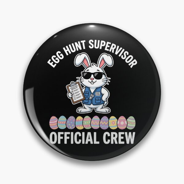 Item preview, Egg Hunt Supervisor Easter Funny Bunny designed and sold by OlakunleOloroz.