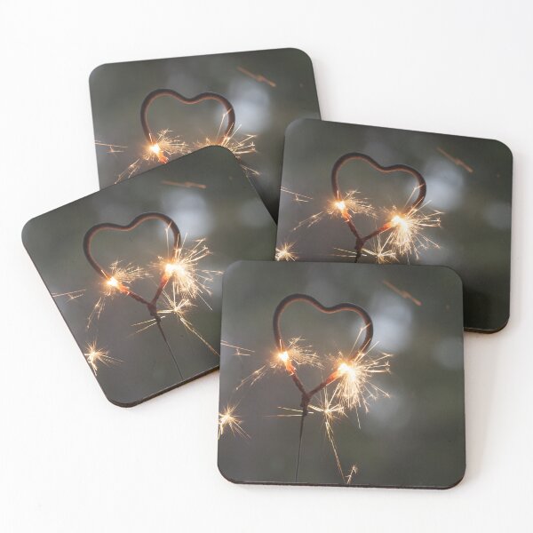 Item preview, Heart Shaped Sparkler with Glowing Sparks designed and sold by katifinell.