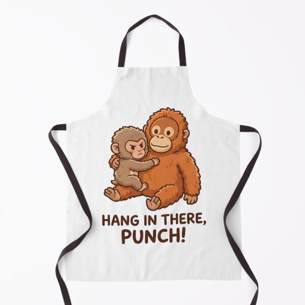 Item preview, Hang in There Punch Cute Orangutan and Monkey designed and sold by avashideout.