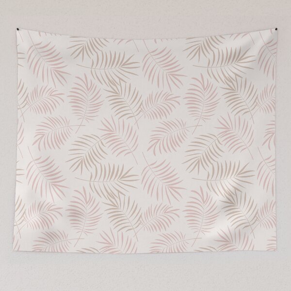 Item preview, Tropical Botanical Beige Leaf Print designed and sold by Retro Street Studios.