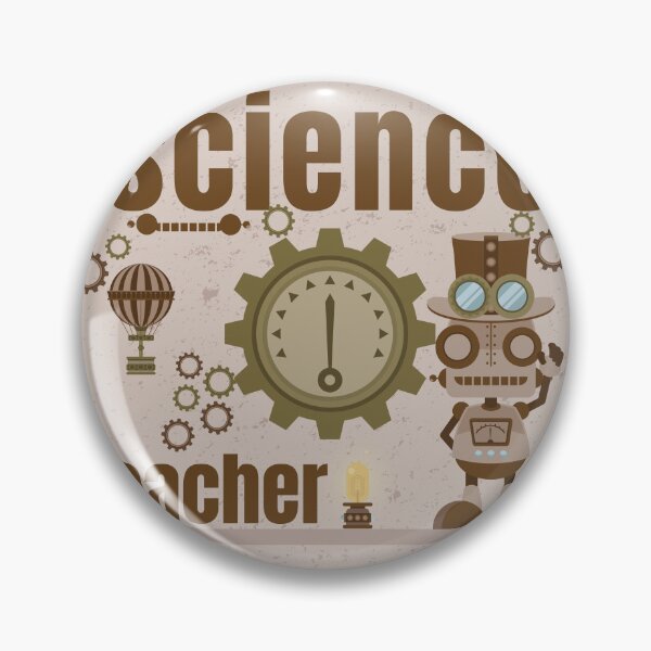 Item preview, Science Teacher Steampunk Engineering Gear Robot Art designed and sold by PixelWaveBD.