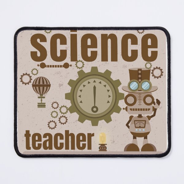 Item preview, Science Teacher Steampunk Engineering Gear Robot Art designed and sold by PixelWaveBD.