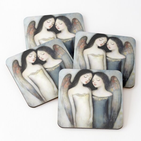 Item preview, Angel Sisters. Emotive, grief. designed and sold by Shoot-The-Moon.