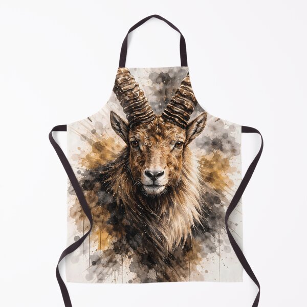 Item preview, Abstract Ibex Art Alpine Animal Portrait designed and sold by giachem99.