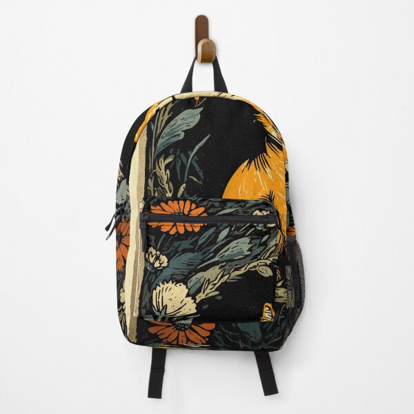 Item preview, Boho floral orange cat cottagecore illustration designed and sold by Region.