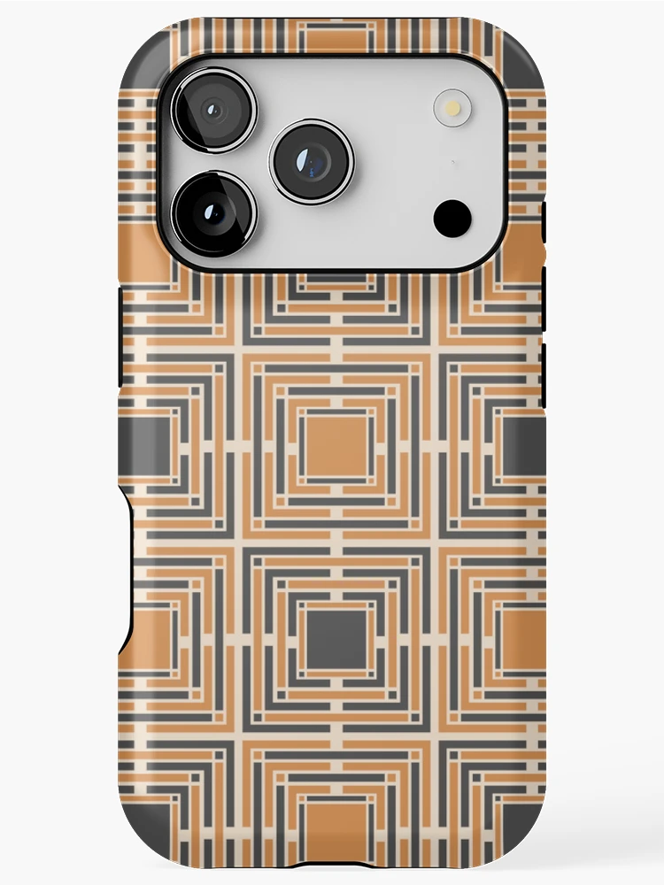 Thumbnail 1 of 4, iPhone Case, Interlocking Dichotomy - Geometric pattern designed and sold by PatternDesign01.