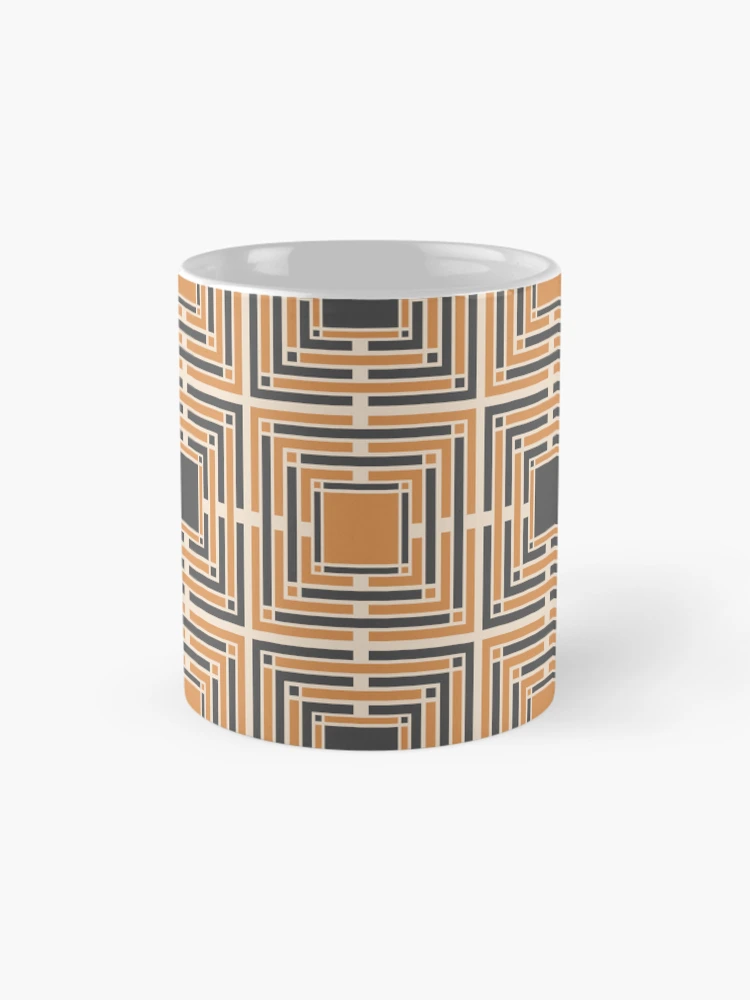 Thumbnail 4 of 6, Coffee Mug, Interlocking Dichotomy - Geometric pattern designed and sold by PatternDesign01.