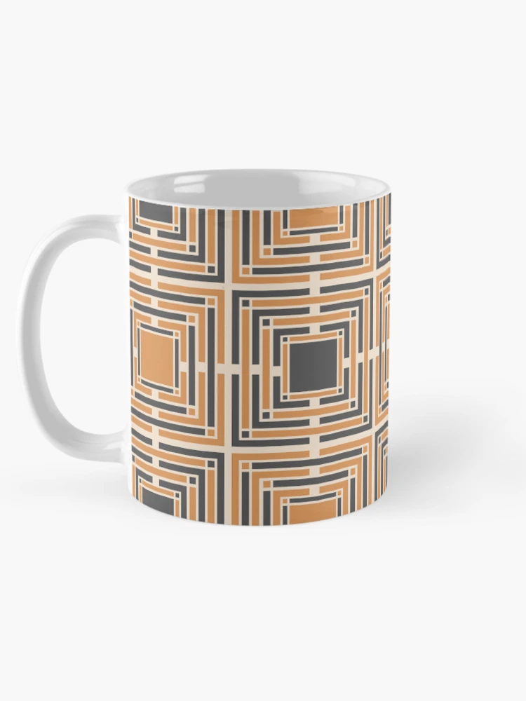 Thumbnail 5 of 6, Coffee Mug, Interlocking Dichotomy - Geometric pattern designed and sold by PatternDesign01.