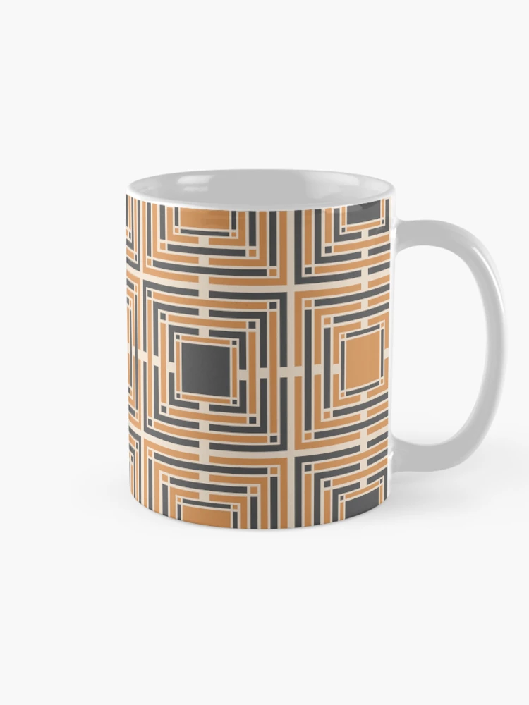 Thumbnail 3 of 6, Coffee Mug, Interlocking Dichotomy - Geometric pattern designed and sold by PatternDesign01.