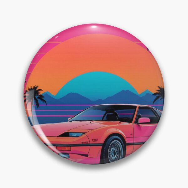 Item preview, Retro 90s Japanese Sports Car Synthwave Sunset designed and sold by Danyel94.