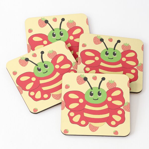 Item preview, Butter Bee Red Strawberry designed and sold by DaniCosmicArt.