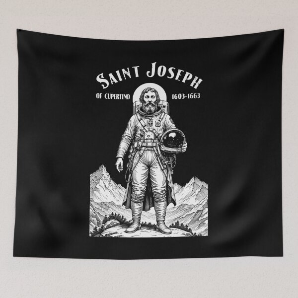 Item preview, Astronaut Patron Saint Joseph Of Cupertino Space designed and sold by GrandeDuc.