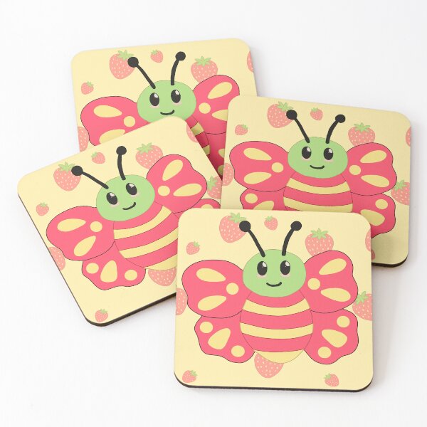 Item preview, Butter Bee Pink Strawberry designed and sold by DaniCosmicArt.