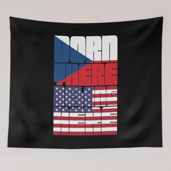 Item preview, Born Czechia Belong American designed and sold by FlagX.