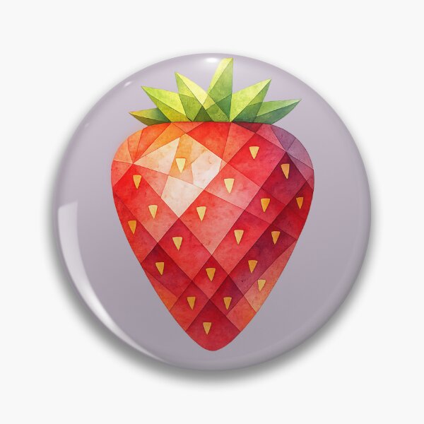 Item preview, Bright Strawberry Watercolor Art designed and sold by Midnight Garden.