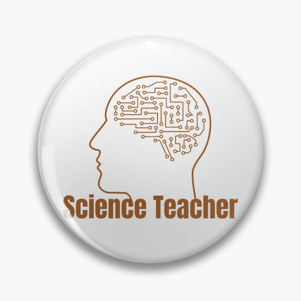 Item preview, Science Teacher Human Brain Circuit Board Technology Art designed and sold by PixelWaveBD.