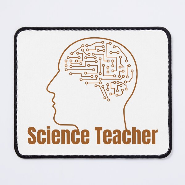 Item preview, Science Teacher Human Brain Circuit Board Technology Art designed and sold by PixelWaveBD.