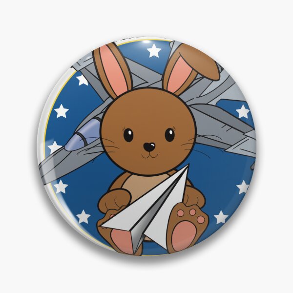 Item preview, Cute Air Force Bunny Military Mascot designed and sold by Auntie M.