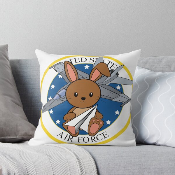 Aperçu de l'œuvre Cute Air Force Bunny Military Mascot créée et vendue par Auntie M.