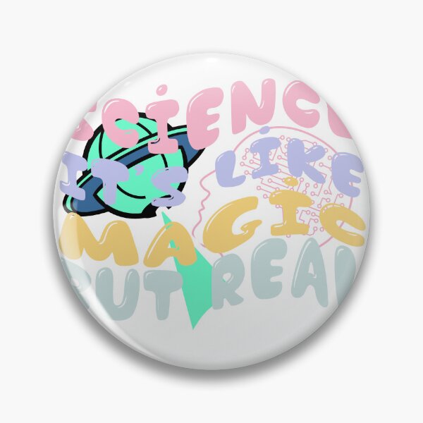 Item preview, Science It's Like Magic But Real Aesthetic Space Brain Art designed and sold by PixelWaveBD.