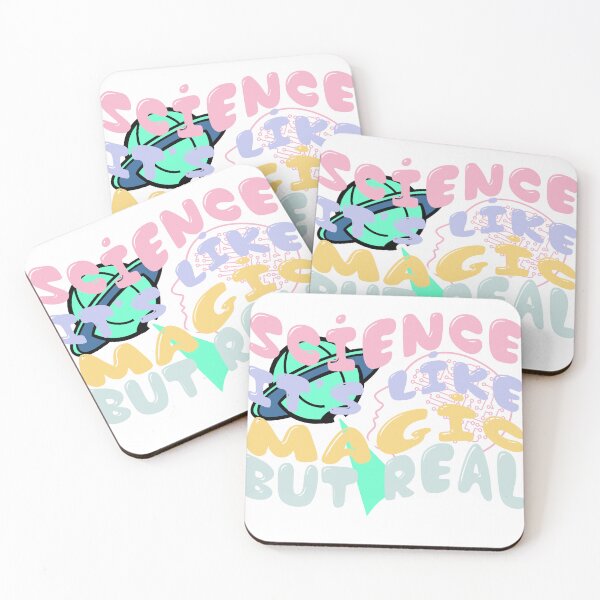 Item preview, Science It's Like Magic But Real Aesthetic Space Brain Art designed and sold by PixelWaveBD.