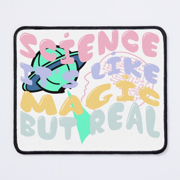 Item preview, Science It's Like Magic But Real Aesthetic Space Brain Art designed and sold by PixelWaveBD.