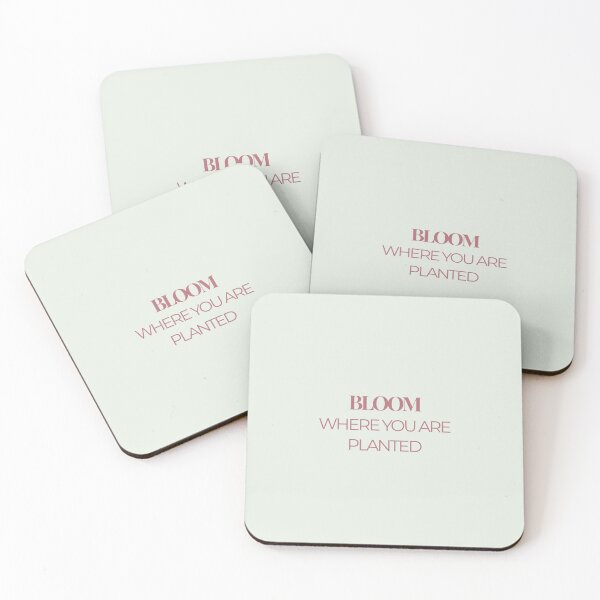 Item preview, Bloom Where You Are Planted – Minimal Inspirational Quote designed and sold by J-Nature-Vibes.