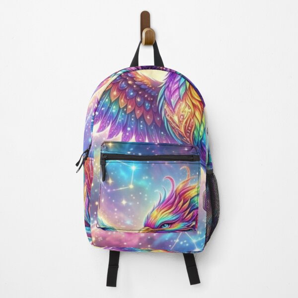 Item preview, Rainbow Cosmic Phoenix – Colorful Galaxy Firebird Fantasy Art designed and sold by ethnicdigital.