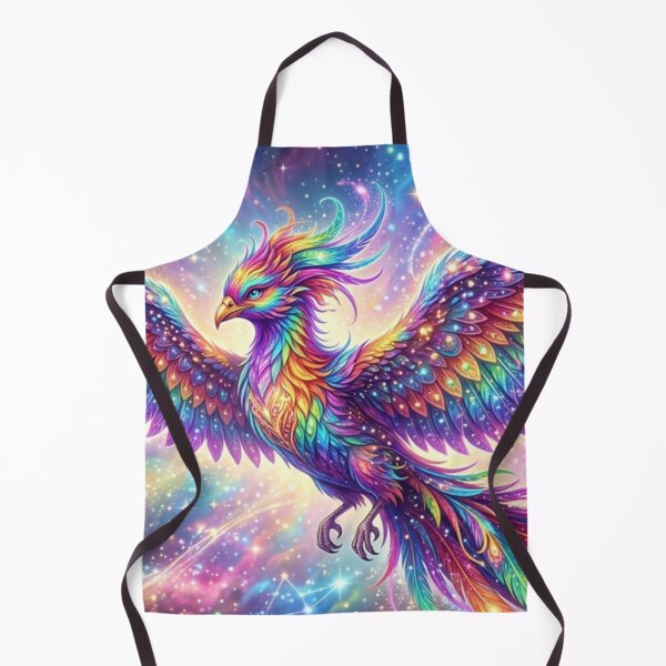 Item preview, Rainbow Cosmic Phoenix – Colorful Galaxy Firebird Fantasy Art designed and sold by ethnicdigital.