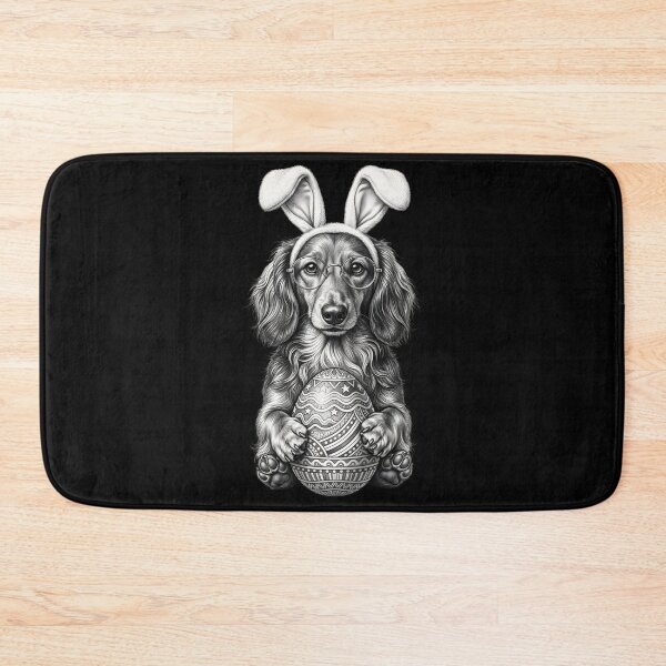 Item preview, Funny Dachshund Easter Smart Wiener Dog in Glasses Ears Egg designed and sold by OlakunleOloroz.
