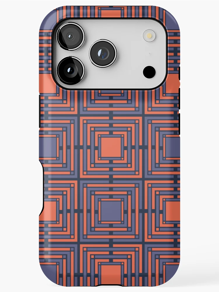 Thumbnail 1 of 4, iPhone Case, Interlocking Dichotomy - Geometric pattern designed and sold by PatternDesign01.