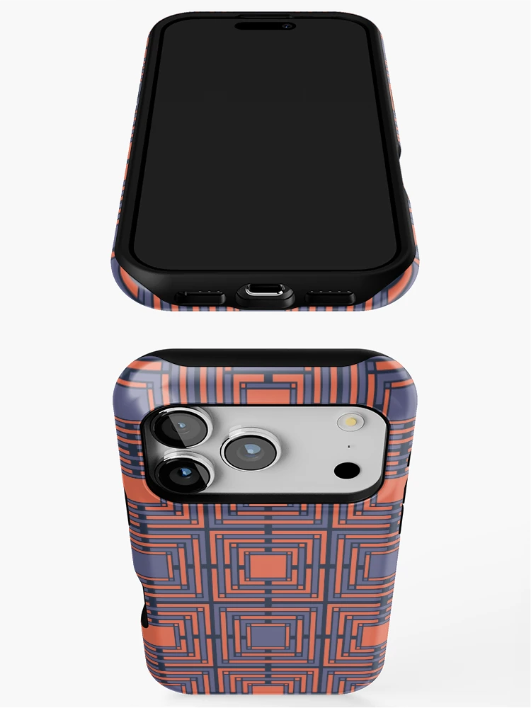 Thumbnail 3 of 4, iPhone Case, Interlocking Dichotomy - Geometric pattern designed and sold by PatternDesign01.