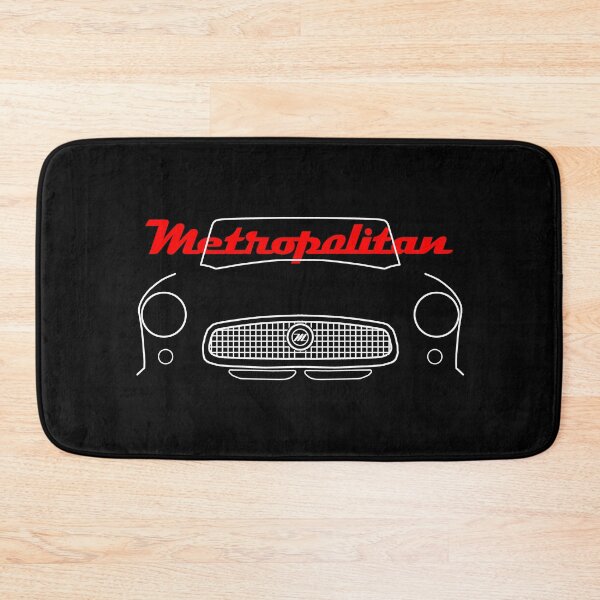 Item preview, Nash Metropolitan 1950s classic car emblem and outline (white) designed and sold by soitwouldseem.