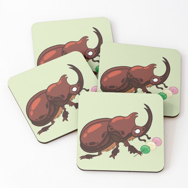 Item preview, Japanese Rhinoceros Beetle holding Dango designed and sold by ChaosInAB0x.