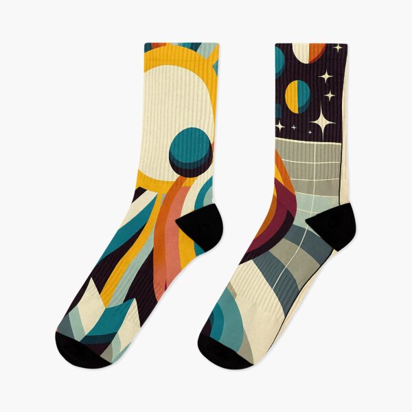 Item preview, Geometric Sun and Moon Abstract designed and sold by InkSmithery.