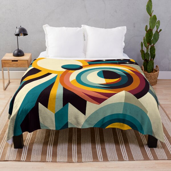Item preview, Geometric Sun and Moon Abstract designed and sold by InkSmithery.
