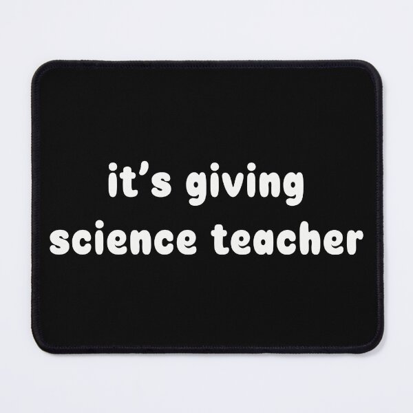 Item preview, It's Giving Science Teacher Minimalist Trendy Text Art designed and sold by PixelWaveBD.