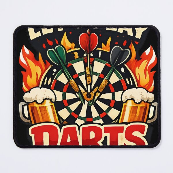 Item preview, Let's Play Darts – Funny Dart Player Design designed and sold by Tropivaro.