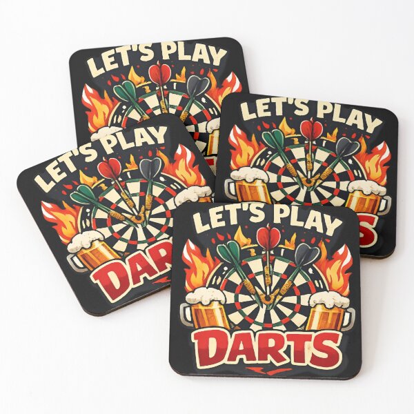 Item preview, Let's Play Darts – Funny Dart Player Design designed and sold by Tropivaro.