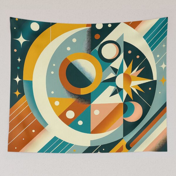 Item preview, Geometric Moon and Star Orbit designed and sold by InkSmithery.