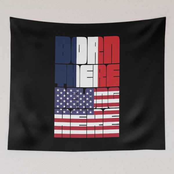 Item preview, Born France Belong American designed and sold by FlagX.