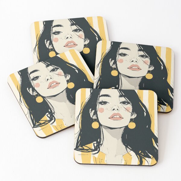 Item preview, Simply Striped Portraiture designed and sold by Retro Type.