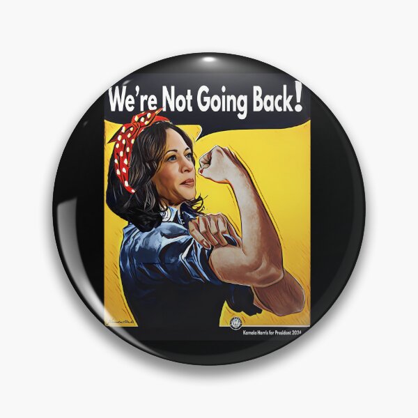 Item preview, Kamala Harris for President 2024: We're Not Going Back Rosie the Riveter Style  designed and sold by Zouhairm.