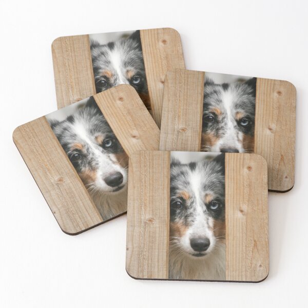 Item preview, Curious Dog Peeking Through Wooden Fence designed and sold by katifinell.
