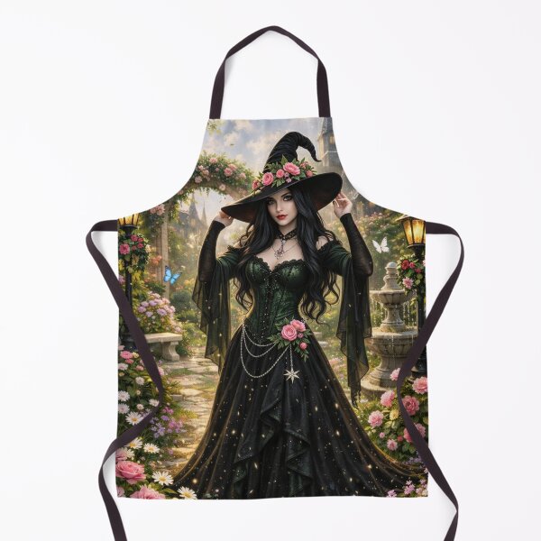 Item preview, Miranda the Witch, Enchanted Garden Witch – Romantic Gothic Floral Fantasy Witch Aesthetic designed and sold by MrsMimpi.