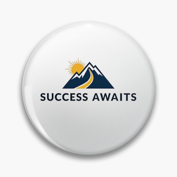 Item preview, Minimalist Mountain Success Awaits Motivational Art designed and sold by Posiheal26.