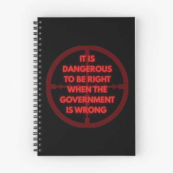 Item preview, It is dangerous to be right - Voltaire quote scoped out. designed and sold by jamesgerardking.