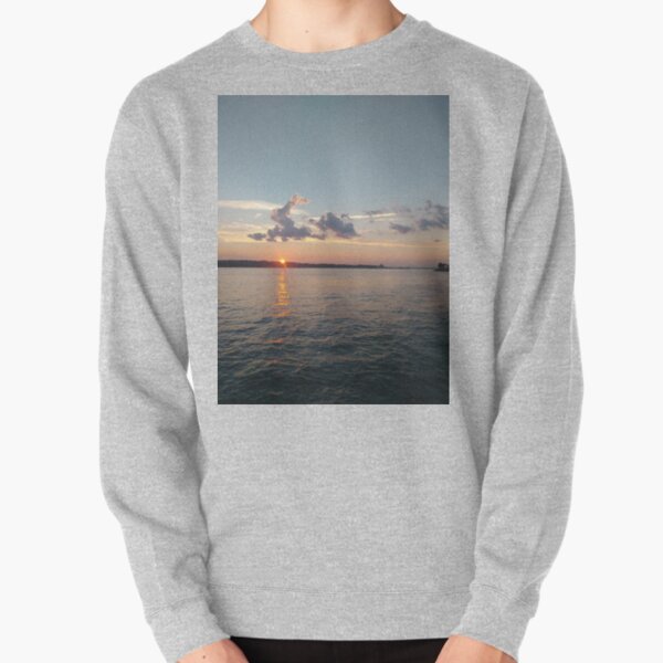 Water, Sunset, Reflection, #Water, #Sunset, #Reflection Pullover Sweatshirt
