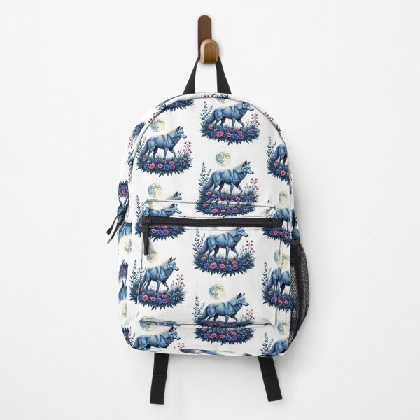 Item preview, Majestic White Wolf Lunar Flower Meadow designed and sold by Posiheal26.