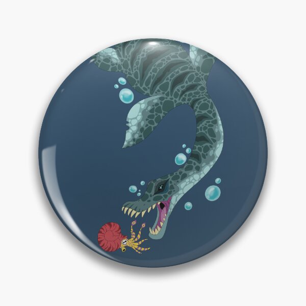 Item preview, Styxosaurus chasing an ammonite designed and sold by ChaosInAB0x.